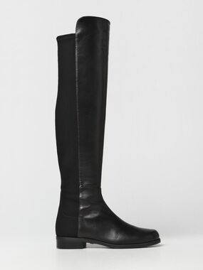 Stuart weitzman 5050 over the knee Black Women's Leather Mid-Calf Boots size 36